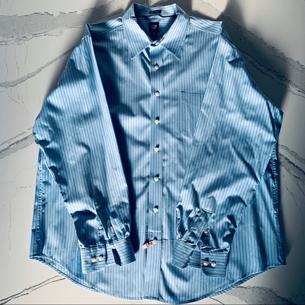 GAP Classic Button Down Dress Shirt 18-18.5"/XXL